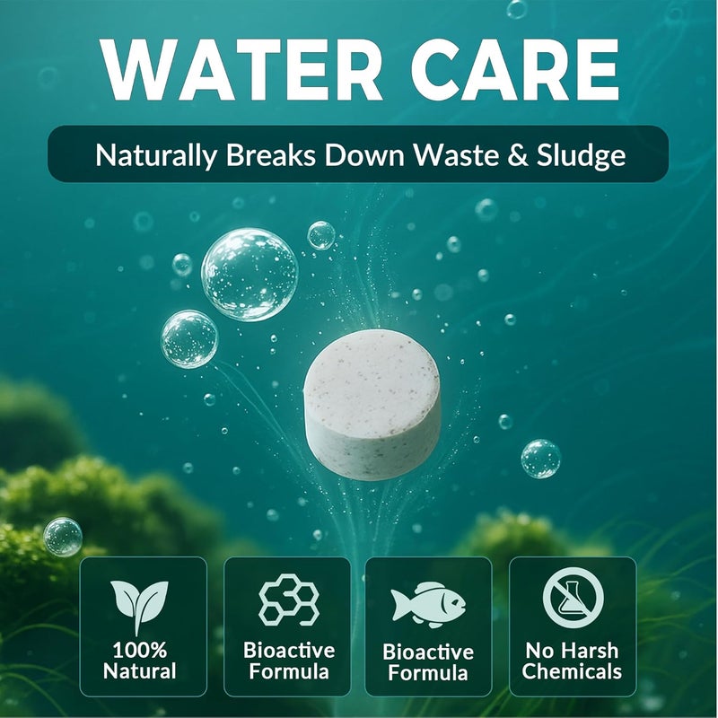 ACTICLEAR Muck Clear – Natural Pond Sludge Treatment, 500 Tablets for Ponds, Fountains & Bird Baths, Beneficial Bacteria & Enzymes, Chemical-Free & Safe for Fish, Pets & Wildlife - Image 5